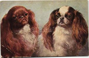 20 db RÉGI motívumlap, vegyes minőség; művész, üdvözlő, gyerek, virág, vallás / 20 old motive postca...