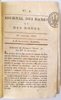 Journal des Dames et Des Modes. 1821 január-junius. 1-26.  szám. Fél évfolyam! Francia nyelvű divatl...