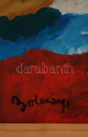 Bolmányi jelzéssel: Felhők. Tempera, vászon, keretben, 40×50 cm