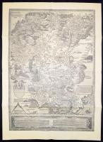 Poloniae Pars Nova Descriptio Totius Ungariae, 1553, reprint térkép, hajtogatva, szép állapotban, 88x64cm