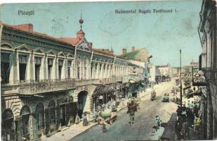 Ploesti, Bulevardul Regele Ferdinand I. / street (small tear)