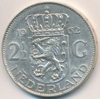 Hollandia 1962. 2 1/2G Ag "Julianna" T:2 kis ph.  Netherlands 1962. 2 1/2 Gulden Ag "...