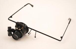 Szemüveg nagyító, eredeti dobozban, LED lámpával, újszerű állapotban