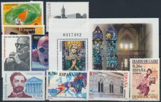 2002-2003 9 klf bélyeg + 1 db blokk, 2002-2003 9 stamps + 1 block