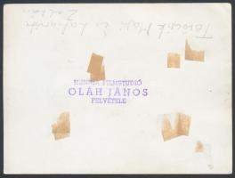 Törőcsik Mari és Latinovits Zoltán filmjelenet, Oláh János felvétele, jelzett fotó, 9x12cm