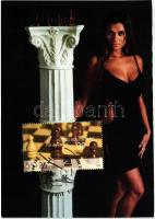 13 db MODERN erotikus sakk képeslap / 13 modern erotic chess postcards, So. Stpl