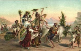 49 db RÉGI művészlap, vallásos és hölgyek, vegyes minőség / 49 old art postcards, religion, ladies, ...