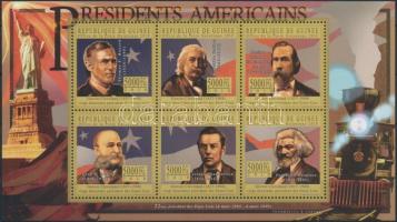 Amerikai elnökök kisív, US Presidents mini sheet