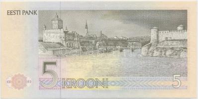 Észtország 1991. 5K "Paul Keres" észt sakk nagymester T:I Estonia 1991. 5 Krooni "Pau...