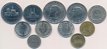Vegyes: Irán 11db fémpénz + 5db bankjegy T:vegyes Mixed : Iran 11pcs of coins + 5pcs banknotes C:mix...