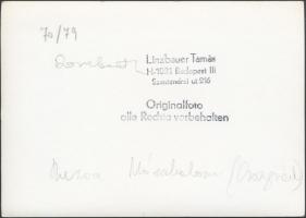 Rúzsa vasútállomás, Linzbauer Tamás fotó, jelzett, 10x15cm