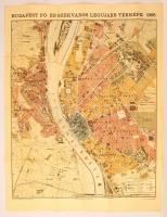 Budapest fő- és székváros legújabb térképe, kész. Homolka József, lépték nélkül, az 1896-os kiadás r...