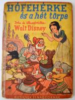 Disney, Walt: Hófehérke és a hét törpe. [Bp.], é. n., Palladis. Sérült, kopott kartonált papírkötésben.