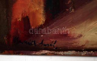 Bernáth jelzéssel: Utca részlet. Olaj, karton, 72×58 cm