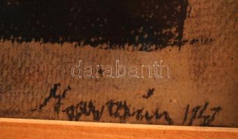 Marosán jelzéssel: Akt. Szén, papír, üvegezett keretben, 18×24 cm