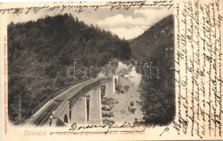 Tiszolc, Tisovec; Fogaskerekű vasút, kiadja Lechnitzky O. / funicular railway (vágott / cut)