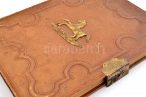 Meiner Pia von der Alten. 1920. - szép bőrkötésű könyv.
A könyv 133 darab groteszk grafikákat, kari...