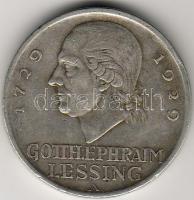 D. Reich/Weimarer Rep. 1929A Lessing 5RM ezüst T:3 kis  peremhibával