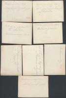 1917 8 db fotó a 16. honvéd gyalogezred életéből (Csobános-völgy, Erdély), hátuljukon feliratozva, 9...