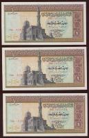 Egyiptom 1967-78. 1P (3x) egymásutáni sorszámmal T:I