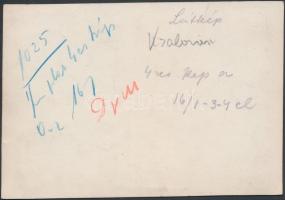 cca 1910 Kralován (ma: Kral'ovany, Szlovákia), látkép a vasútállomással, hátulján feliratozva, ...