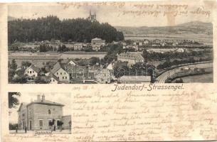 Judendorf-Strassengel; Wallfahrtskirche, Bahnhof / view, railway station (abgeschnitten / cut)
