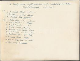 1936 Gellért Albert (1894-1967) szegedi anatómiaprofesszor székfoglaló bankettje, a résztvevők soráb...