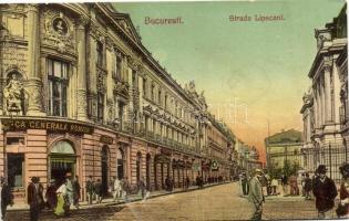 Bucharest, Bucuresti; Strada Lipscani, Banca General Romania / street, bank (EK)