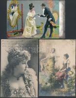 191 db régi motívum és üdvözlőlap, színes, változatos anyag