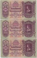 1930. 100P (5x) sorszámkövetők (2+3) T:I-