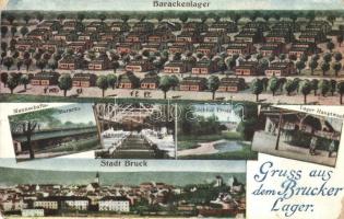Brucker Lager, Barackenlager, Mannschafts-Baracke, Innere, Schloss Prugg, Lage Hauptwach / military barracks, interior, castle (b)