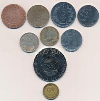 28db vegyes magyar és külföldi fémpénz + Németország / Weimari Köztársaság 1924D 10pf Al-Br + Románi...