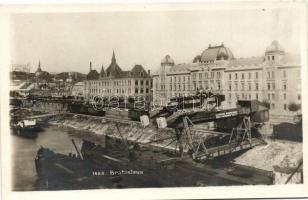 1930 Pozsony, Kikötő, elevátor, vasút  / commercial port, elevator machine