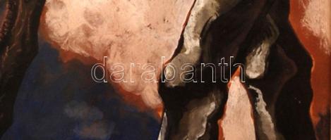 Scheiber Hugó  (1873-1950): Csavargó. Vegyes technika, papír, jelzés nélkül, üvegezett keretben, (sz...