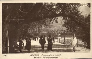 Merano, Meran (Tirol) Passeggiata principale, Hauptpromenade / main promenade