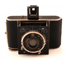 Kochmann Korelle 3x4 cm Trioplan 1:3,5/5 cm objektavvel F. Deckel zárral, bőr tokban, jó állapotban ...