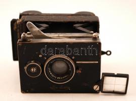 Ica Bebe női kisméretű 4,5x6 cm kamera Carl Zeiss 	Tessar 1:4,5/7,5 cm objektívvel rollfilm kazettáv...
