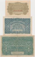 Románia / Német megszállás 1917. 25b + 50b + 1L T:I,-III,III-
Romania / German occupation 1917. 25 ...