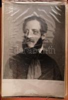 Kossuth Lajos arcképei, 25 db képpel + 1 db címerképpel kis albumba rendezve, 6x9 cm