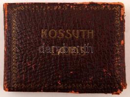 Kossuth Lajos arcképei, 25 db képpel + 1 db címerképpel kis albumba rendezve, 6x9 cm