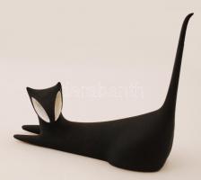 Royal Dux, art deco cica, porcelán, jelzett, hibátlan, 17x18cm