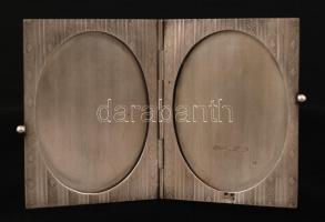 Ezüst(Ag) fényképtartó, jelzett, 5x7 cm, nettó: 47,2 g