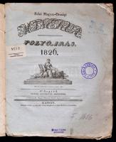 Felső Magyar Országi Minerva. Folyó-irás. 1826. 3. negyed. Juliusz, augusztusz, szeptember. Kassa, 1...