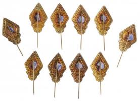 DN "MHS Összetett Honvéd Verseny" festett fém kitűző (10x) (29x18mm) T:2