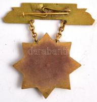~1950. "Kiváló Dolgozó" Rákosi címeres, zománcozott Br jelvény (41mm) T:2