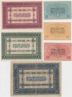 Olaszország / Velence / Osztrák-magyar megszállás 1918. 5c + 10c + 50c + 1L + 2L + 10L T:I--III-
It...