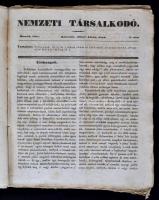 Nemzeti Társalkodó 1840. II. félév. Július -December, 1-26 szám. [Fél évfolyam] Kolozsvár, 1840, Erd...