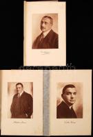 11 db. fotónyomat nyomdai aláírással. Költők, írók, drámaírók fényképei. Köztük több Nyugatos szerző...