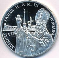 1991. 500Ft Ag "II. János Pál pápa látogatása" dísztokban tanúsítvánnyal T:PP felületi kar...