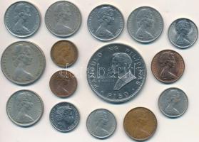 Ausztrália 1966-2006. 1c-20c (14xklf) fémpénz + Fülöp-szigetek 1970. 1P Ni "II. János Pál látog...